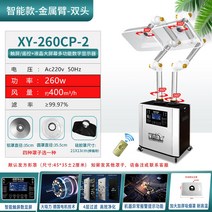 기 뜸 연기 정화기 성국 납땜 흡연기 배연기 필터 시스템 이동식 가정용, 16 듀얼 헤드 출력260와트 터치 타입【금속