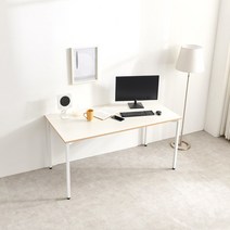 니도어 HU 심플데스크 철제 책상 1200, 블랙