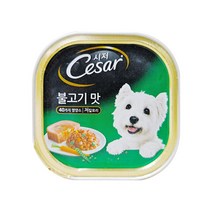 시저 반려견 주식캔, 불고기, 100g, 12개