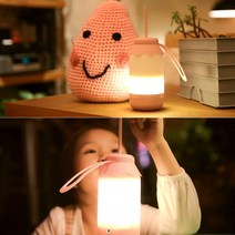 솔바스 LED 국민 수유등 취침 수면등 무드등 인테리어 조명 거실등, 보틀 무드등-민트