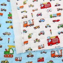 소잉홀릭 인견누빔 - 모터쇼2 / 천연꼰사 누빔원단 퀼팅원단, 화이트