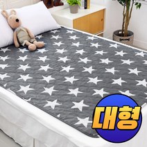 한일의료기 전기이불 빨아쓰는 전기요 캠핑용 전기매트 워셔블 전기장판, 대형, 무자계 큰별그레이