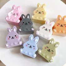데일리온 토끼 비누 계묘년 새해비누 설날 어린이집 답례품 선물, 블랙