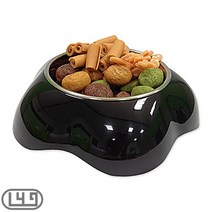 불독 강아지밥통 간단 애견식판 보스턴테리어 블랙 M, 상세페이지 참조