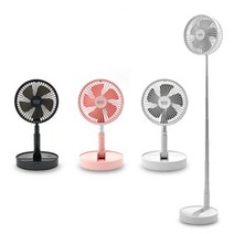 영국 고스(GOSS) 휴대용 7단계 높이조절 접이식 무선 충전 써큘레이터형 선풍기, 블랙