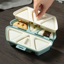 ylwx 주먹밥만들기 김밥싸는기계 삼각김밥틀 주먹밥 틀 초밥틀 무스비틀 소풍도시락싸기, 푸른