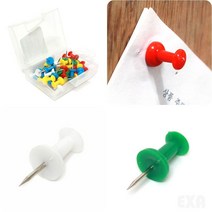 35P 칼라 메모압정 고정핀 파티션압정