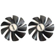 그래픽카드 팬 수리 부품 2pcs 95mm cf1015h12d dc12v eth 쿨러 사파이어 니트로 rx480 8g rx 470 4g gddr5 rx570 4g8g d5 8g, 1-2개