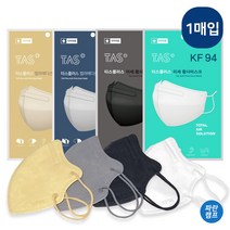 타스 KF94 1매입 4종 컬러, 그레이(50매), 50개, 1개