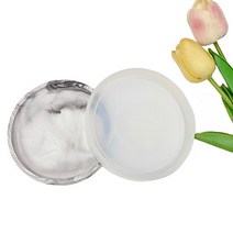 테라조 원형 석고 트레이 몰드 (10cm) 레진 캔들 컵 받침 만들기 홈데코 diy 석고틀