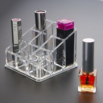 JOY13726 립스틱정리함 투명 꽂이형 9칸 립스틱정리대
