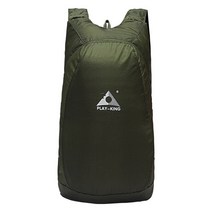 휴대용 공구 가방 PLAYKING초경량 접이식 배낭 용 야외 여행 하이킹 소형 미니, [15] Green, [01] 20l