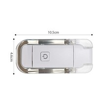 북스캔 LED USB 충전식 책 독서 빛 밝기 조절 눈 보호 클립 휴대용 북마크, 03 WHITE