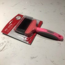 양면 유연한 슬리커 브러시는 느슨한 머리카락 엉킴 및 매듭을 제거하고 유연한 헤드 윤곽선 애완 동물 피부-개 고양이에 적합, 분홍, S-21x6x4cm