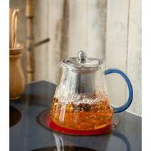 직화 내열 유리주전자 티포트 (그린 블루 / 3사이즈), 그린, 2리터