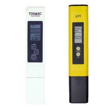잔류염소측정기 농도 측정 테스터 테스트휴대용 LCD 디지털 PH 미터 0.01 + TDS EC 테스터 펜 물 순도 PPM, 03 combination