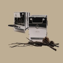 캠핑용 스테인레스 휴대용 미니 우드 화목 난로 스토브 바베큐 화로