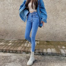 드레스날다 셀럽 하이웨이스트 스키니 데님 팬츠(mpt1302)
