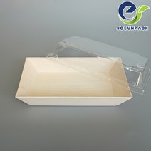 친환경 우드도시락 직사각 SWS FS-06F 뚜껑 400개