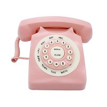 레트로 전화기 미국 빈티지 유선 TelPal 클래식 올드패션 가정용 -611345, 블랙입니다.
