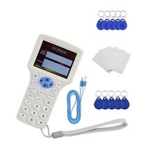 RISE-RFID 카드 리더 NFC 암호화 액세스 제어 라이터 UID 칩 듀플리케이터 스마트 키 10 주파수, 01 파란