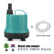 수중펌프 미니 소형 양수기 배수 워터 수조 수중 펌프 하단 흡입 물 교환 필터 수족관용 분뇨, 8.pump and hose - 5W 300LH