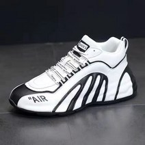 남성 블랙 화이트 통굽 스니커즈