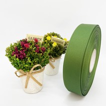 포장 리본 끈 제이제이리본 골직리본15mm 20mm 25mm 60컬러 (길이 45M ) 공단리본, 15국방색, 15mm