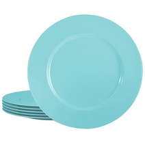Calypso Basics 멜라민 샐러드 플레이트 6개입, Turquoise, 6개