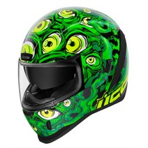 아이콘 에어폼 일루미나투스 그린 오토바이 헬멧