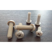 피크 플라스틱 수지볼트 PEEK 둥근머리 M3x5mm 외 사이즈선택, PEEK 둥근머리 M4x12mm