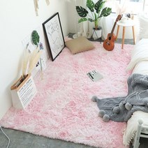 러그 여아용 플러시 거실 센터 카펫 핑크 부드러운 푹신한 라운지 플로어 러그 모던한 침실 침대 옆 입구