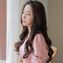 에스홀릭 리플레쉬펌 4피스 똑딱이 붙임머리가발, 내츄럴블랙