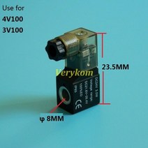 솔레노이드 밸브 코일 4V110 4V110-06 4V210 4V210-08 전용 코일 12v 24v DC AC 110v 220v 24VDC 터미널 와이어, 110 terminal coil, DC24V