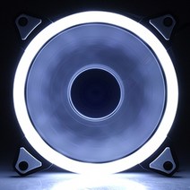 쿨러텍 SUPER LED RING-12025 WHITE 120mm LED팬