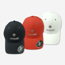 데상트 스위스스키팀 심실링 6패널캡 SO323SCP73, FREE, 02.RED