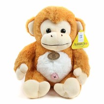 SNX645763 - 아망스 라이트브라운 중형(32cm) 굿몽키봉제인형, 본상품선택, 32cm