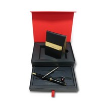 스위스와그너 소가죽 머니클립 금장 볼펜 세트