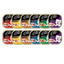 시저 버라이어티팩 반려동물 습식사료 6종 x 2p 세트, 버라이어티, 100g, 2세트