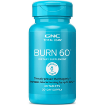 GNC토탈린 번60 구아라나씨 블랙티잎 포도씨 추출물 60개 지엔씨, 1팩