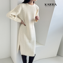 [카라] KARRA 트위스트골드버튼니트원피스_KB2WOP106A