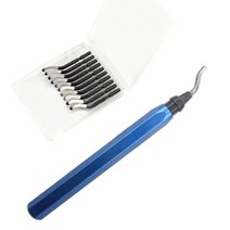 GHSHOP 디버링 도구 튜빙 리머 버 제거 금속 작업 수지 아트 pvc 배관 파이프 철, 파란색, 1개