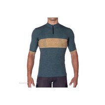 NEW Campagnolo EKAR GENEBE Short Sleeve Gravel Cycling Jersey : GREEN/OCHRE