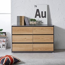 와이드 3단 광폭서랍장 아기옷수납장 악세사리 설함장 아이방 튼튼한 모던, 오크