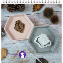 나뭇잎5 쿠키커터/허니버니쿠키커터/아이싱쿠키커터, 크기(C) 6.7 x 8.5 cm