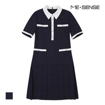 미센스 미센스 배색 카_라 반팔 원피스_MB15OPM112Z (P002640541)