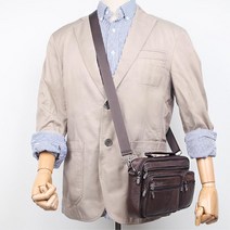 포켓 주머니 많은 가방 크로스백 어깨가방 남성 가죽
