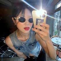 동글이 선글라스 레트로 메탈 금테 인싸 틴트 안경