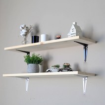 브라켓 벽선반 베이직 300mm x 1000mm, 블랙받침대