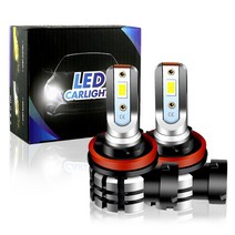 지프 컴패스 호환 2pcs led 안개등 blub 램프 canbus h11 체로키 kl 2014 2019 나침반 2011 2021 그랜드 체로키 2014 2020 215, h8 h11, 3000k 옐로우